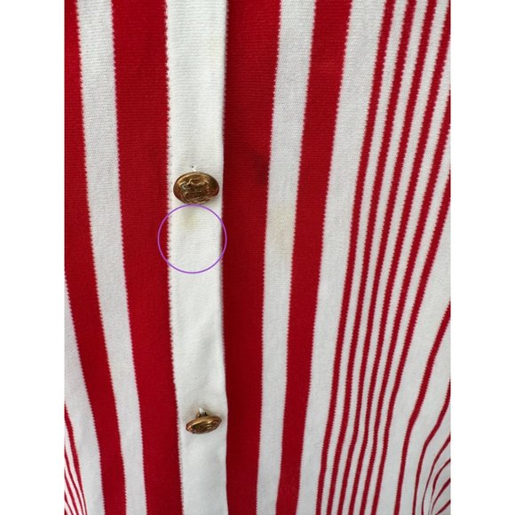 Vintage Aileen Too Red Stripe Short Sleeve Crewneck Tee | Size 1X - Picture 6 of 10